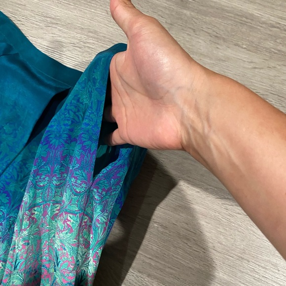 BOHO CHIC ANTHROPOLOGIE Tenvi Kedia Silk Maxi - Picture 4 of 5